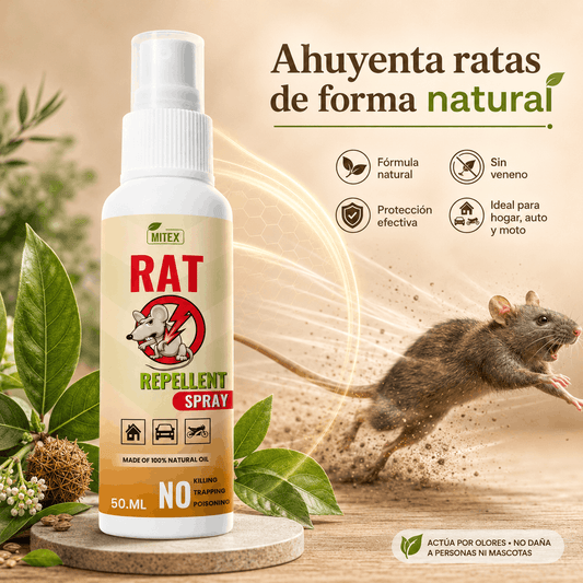 Spray repelente para ratas: seguro, efectivo y ecológico