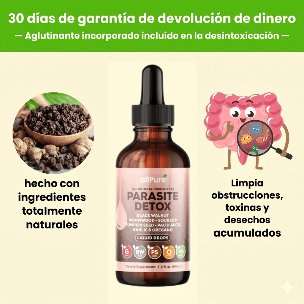 Detox Antiparásitos de Ajenjo y Nogal Negro