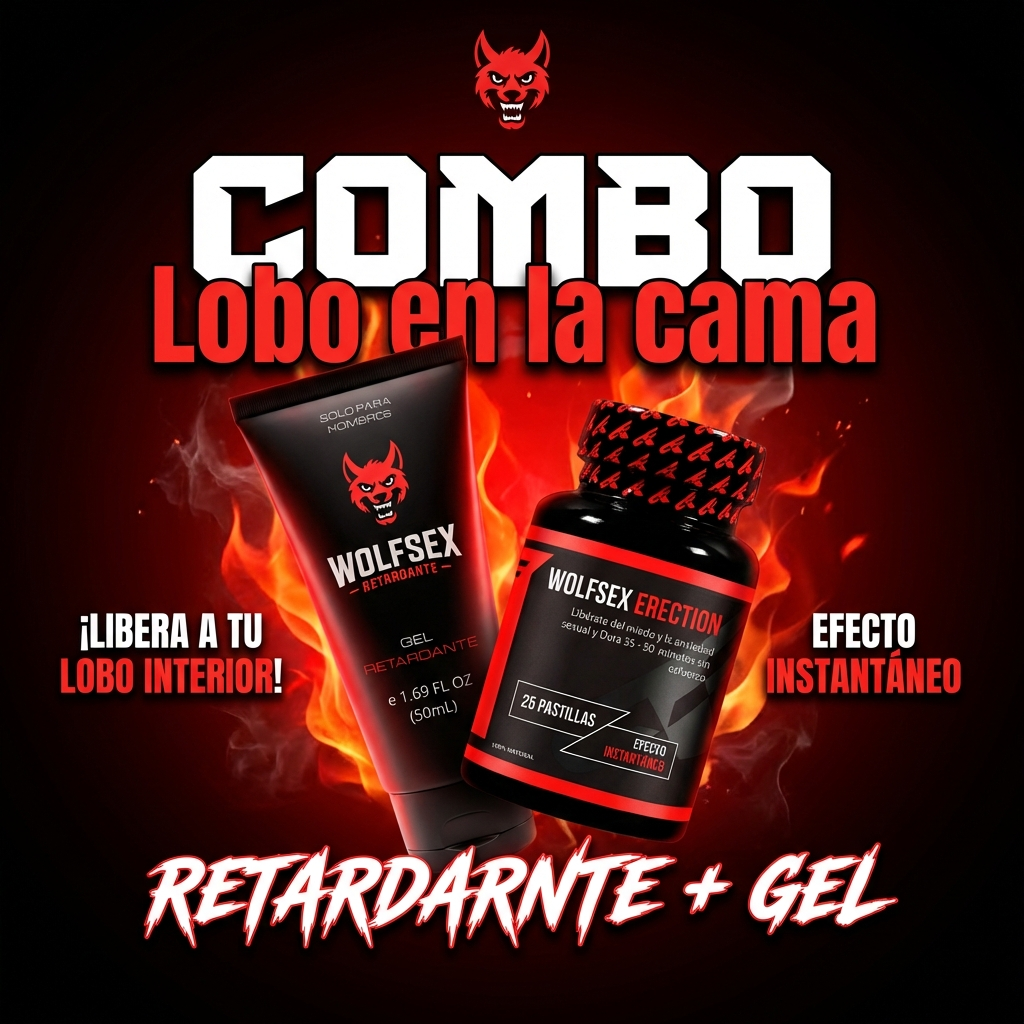 Combo Lobo en la cama - Gel Retardante + Pastillas